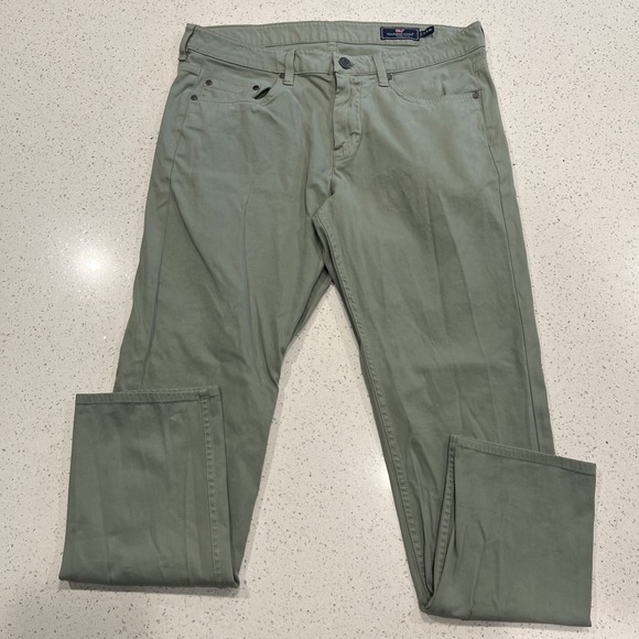 Vineyard Vines Other - Vineyard Vines Mens 5 pocket pants 33x30 Green Stretch Casual Jeans